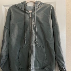 Brandy Melville Christy Hoodie Sage Green